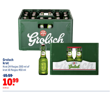 Grolsch   krat bier folder aanbieding bij  Makro - details