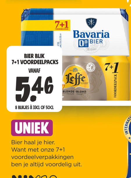 Leffe   blikje bier folder aanbieding bij  Jumbo - details