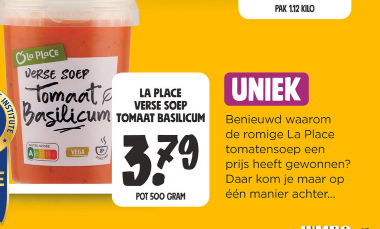 La Place   soep folder aanbieding bij  Jumbo - details