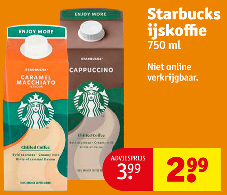 Starbucks   ijskoffie folder aanbieding bij  Kruidvat - details