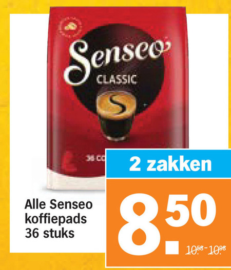 Douwe Egberts Senseo   koffiepad folder aanbieding bij  Albert Heijn - details