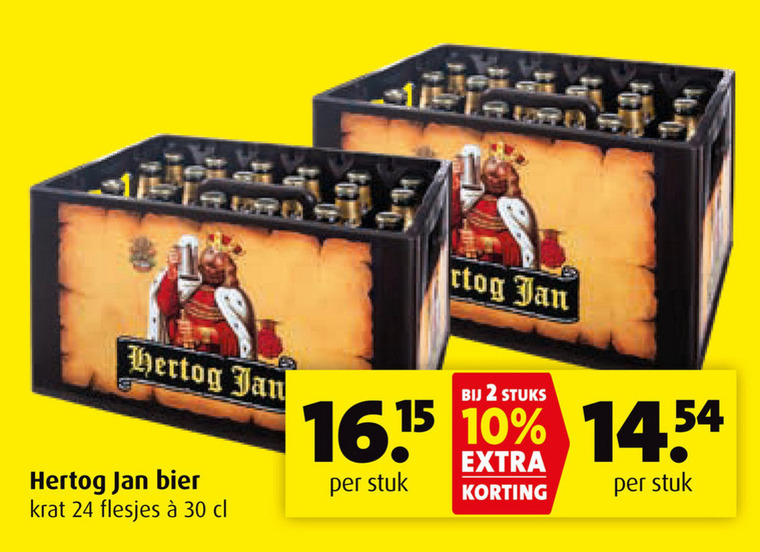 Hertog Jan   krat bier folder aanbieding bij  Boni - details