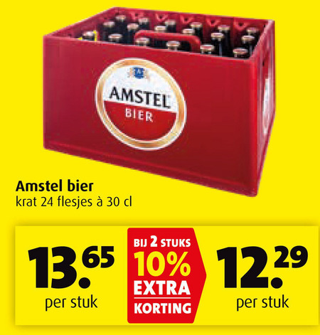 Amstel   krat bier folder aanbieding bij  Boni - details