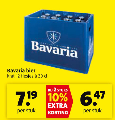 Bavaria   krat bier folder aanbieding bij  Boni - details