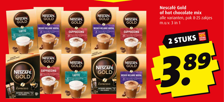 Nescafe   oploskoffie folder aanbieding bij  Boni - details