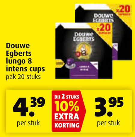 Douwe Egberts   koffiecups folder aanbieding bij  Boni - details