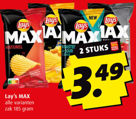 Lays   chips folder aanbieding bij  Boni - details