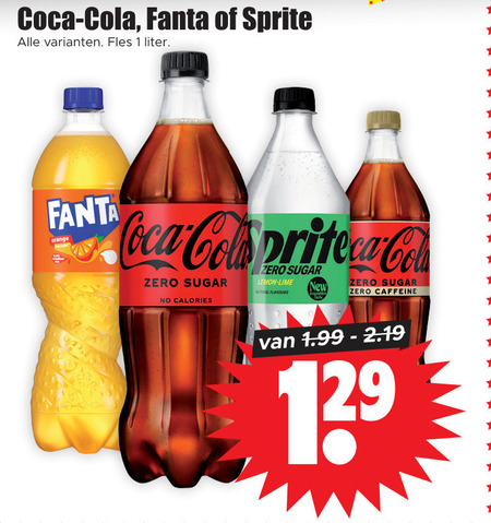 Coca-Cola   frisdrank, cola folder aanbieding bij  Dirk - details