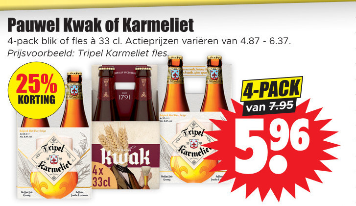 Karmeliet   speciaalbier folder aanbieding bij  Dirk - details