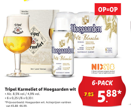 Hoegaarden   speciaalbier folder aanbieding bij  Lidl - details