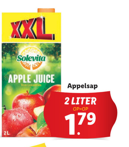 solevita   appelsap folder aanbieding bij  Lidl - details