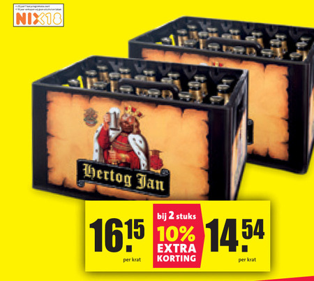 Hertog Jan   krat bier folder aanbieding bij  Nettorama - details