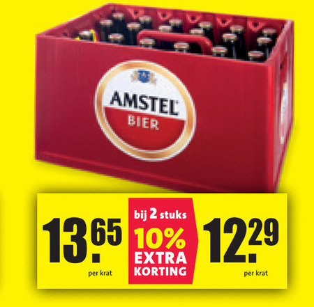 Amstel   krat bier folder aanbieding bij  Nettorama - details