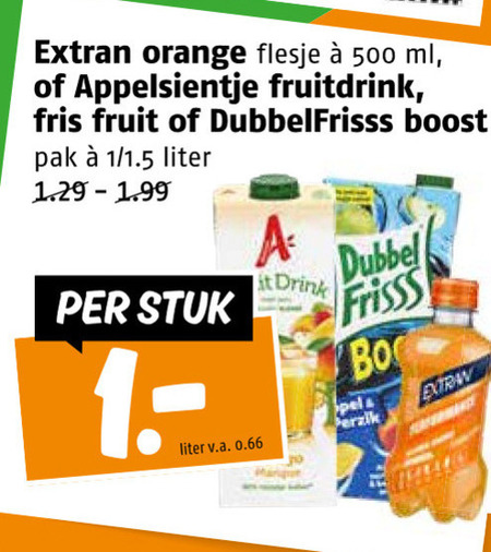 Appelsientje   fruitdrank folder aanbieding bij  Poiesz - details