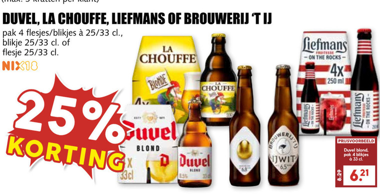 Duvel   speciaalbier folder aanbieding bij  MCD Supermarkt Basis - details