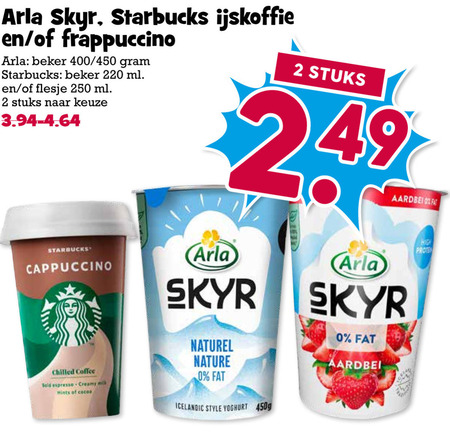 Arla   yoghurt, ijskoffie folder aanbieding bij  Boons Markt - details