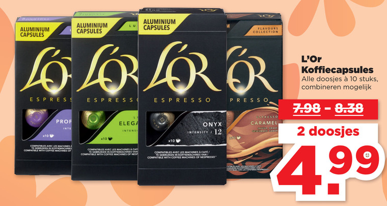 Douwe Egberts L Or   koffiecups folder aanbieding bij  Plus - details