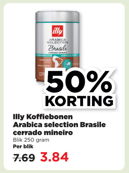 Illy   koffiebonen folder aanbieding bij  Plus - details