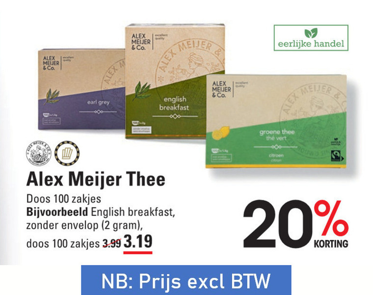 Alex Meijer   thee folder aanbieding bij  Sligro - details