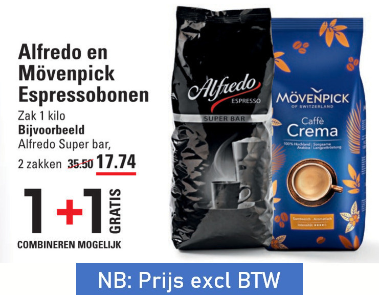 Movenpick   koffiebonen folder aanbieding bij  Sligro - details