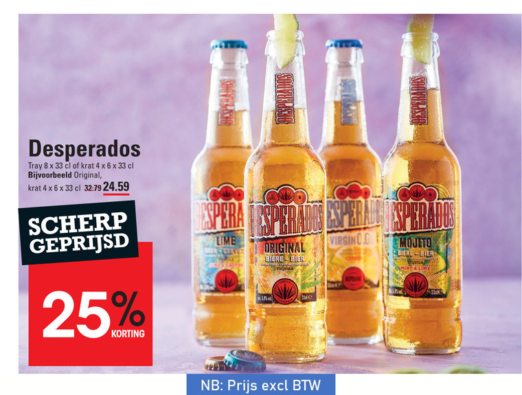 Desperados   speciaalbier folder aanbieding bij  Sligro - details