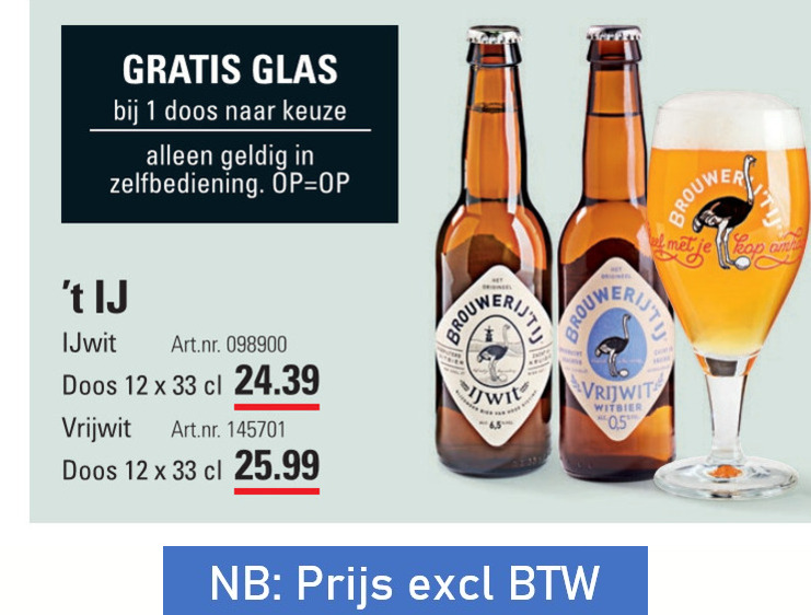 Brouwerij t IJ   speciaalbier folder aanbieding bij  Sligro - details