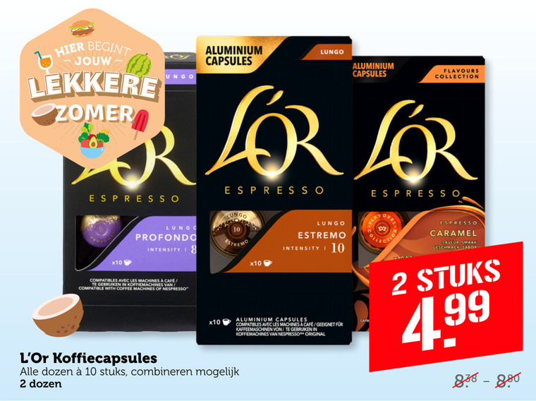 Douwe Egberts L Or   koffiecups folder aanbieding bij  Coop - details