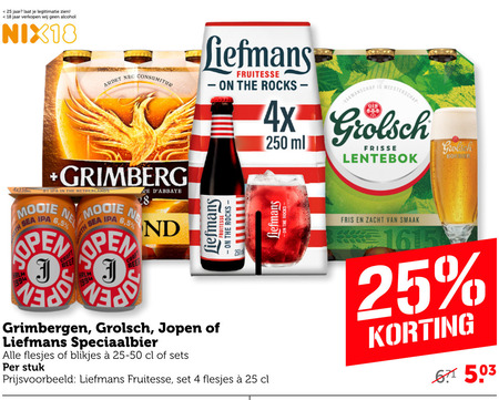 Grimbergen   speciaalbier folder aanbieding bij  Coop - details