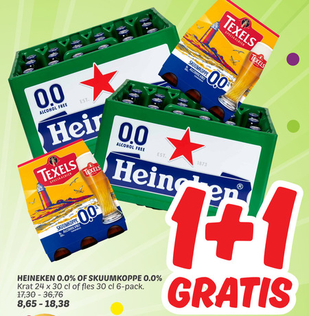 Heineken 0.0   krat bier folder aanbieding bij  Dekamarkt - details