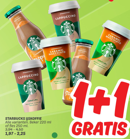 Starbucks   ijskoffie folder aanbieding bij  Dekamarkt - details