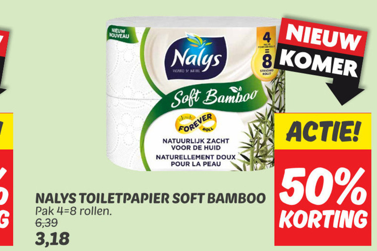 Nalys   toiletpapier folder aanbieding bij  Dekamarkt - details