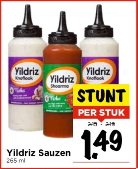 Yildriz   snacksaus folder aanbieding bij  Vomar - details