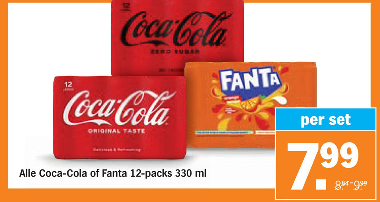 Coca-Cola   frisdrank, cola folder aanbieding bij  Albert Heijn - details