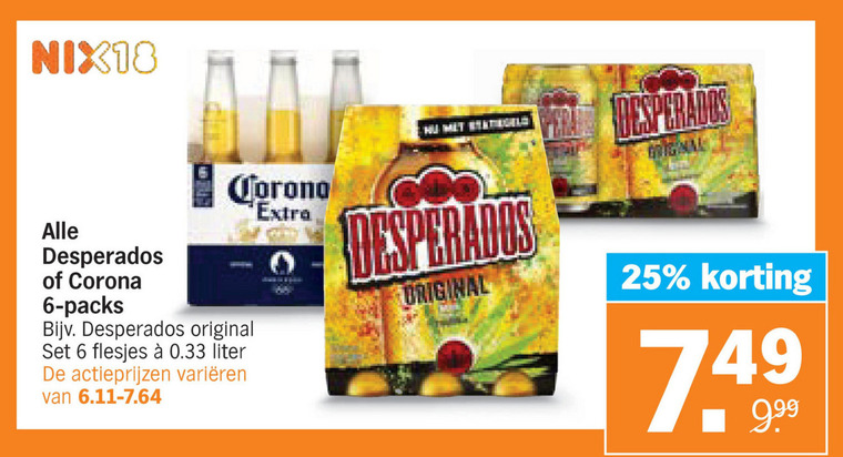 Desperados   speciaalbier folder aanbieding bij  Albert Heijn - details