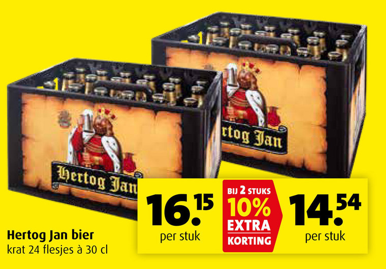 Hertog Jan   krat bier folder aanbieding bij  Boni - details