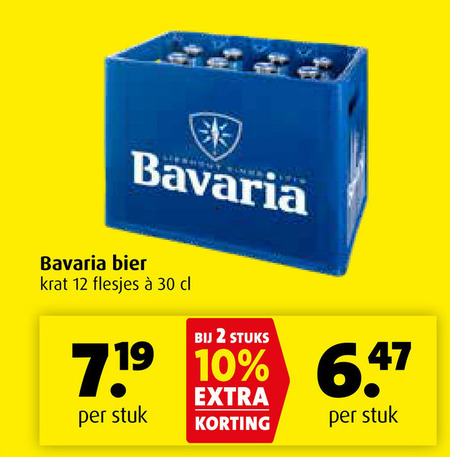 Bavaria   krat bier folder aanbieding bij  Boni - details