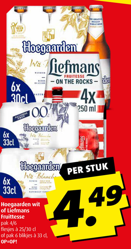 Hoegaarden   speciaalbier folder aanbieding bij  Boni - details