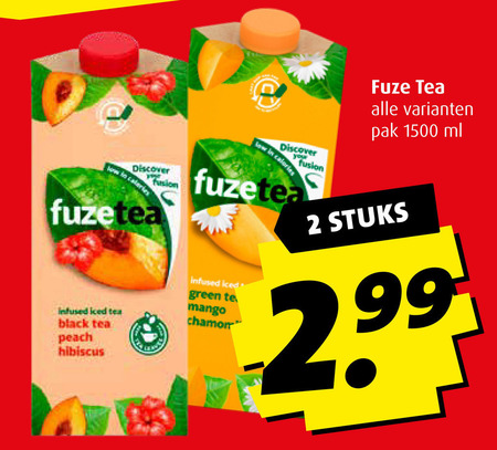 Fuze Tea   ice tea folder aanbieding bij  Boni - details