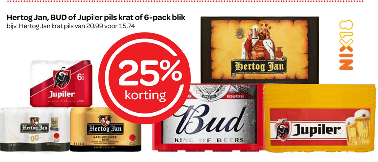 Bud   krat bier, blikje bier folder aanbieding bij  Spar - details