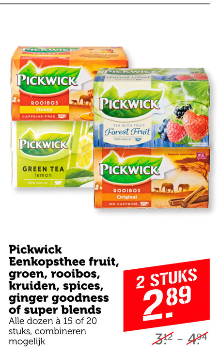 Pickwick   thee folder aanbieding bij  Coop - details