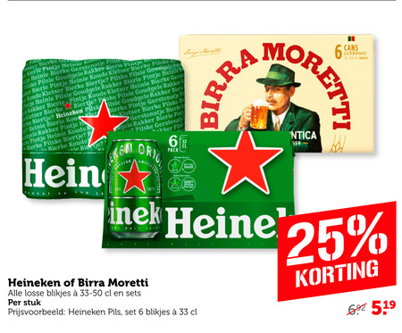 Birra Moretti   blikje bier folder aanbieding bij  Coop - details