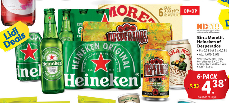 Heineken   speciaalbier, blikje bier folder aanbieding bij  Lidl - details