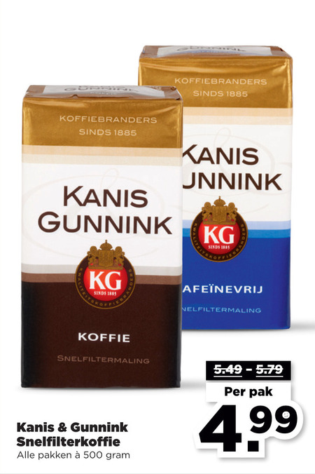 Kanis en Gunnink   koffie folder aanbieding bij  Plus Vandaag - details