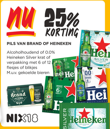 Heineken 0.0   krat bier, blikje bier folder aanbieding bij  Jumbo - details