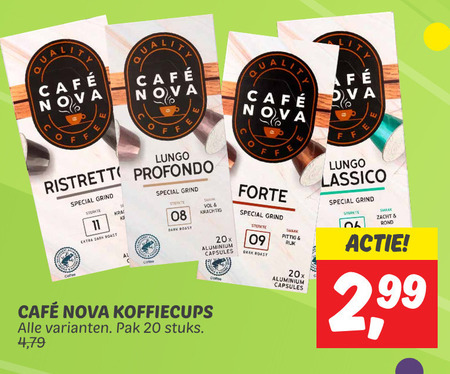 Cafe Nova   koffiecups folder aanbieding bij  Dekamarkt - details