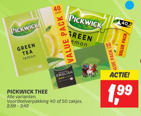 Pickwick   thee folder aanbieding bij  Dekamarkt - details