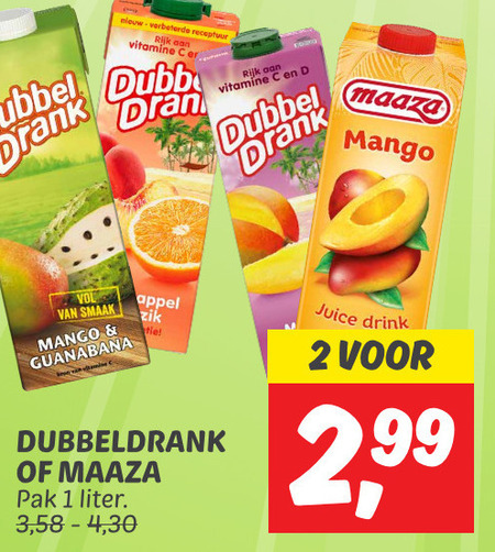 Maaza   fruitdrank folder aanbieding bij  Dekamarkt - details