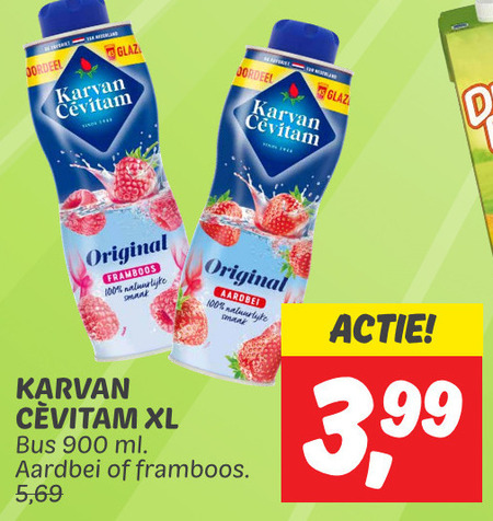 Karvan Cevitam   limonadesiroop folder aanbieding bij  Dekamarkt - details