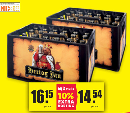 Hertog Jan   krat bier folder aanbieding bij  Nettorama - details