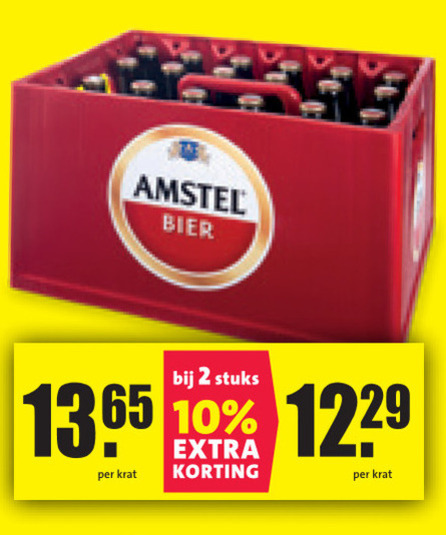 Amstel   krat bier folder aanbieding bij  Nettorama - details